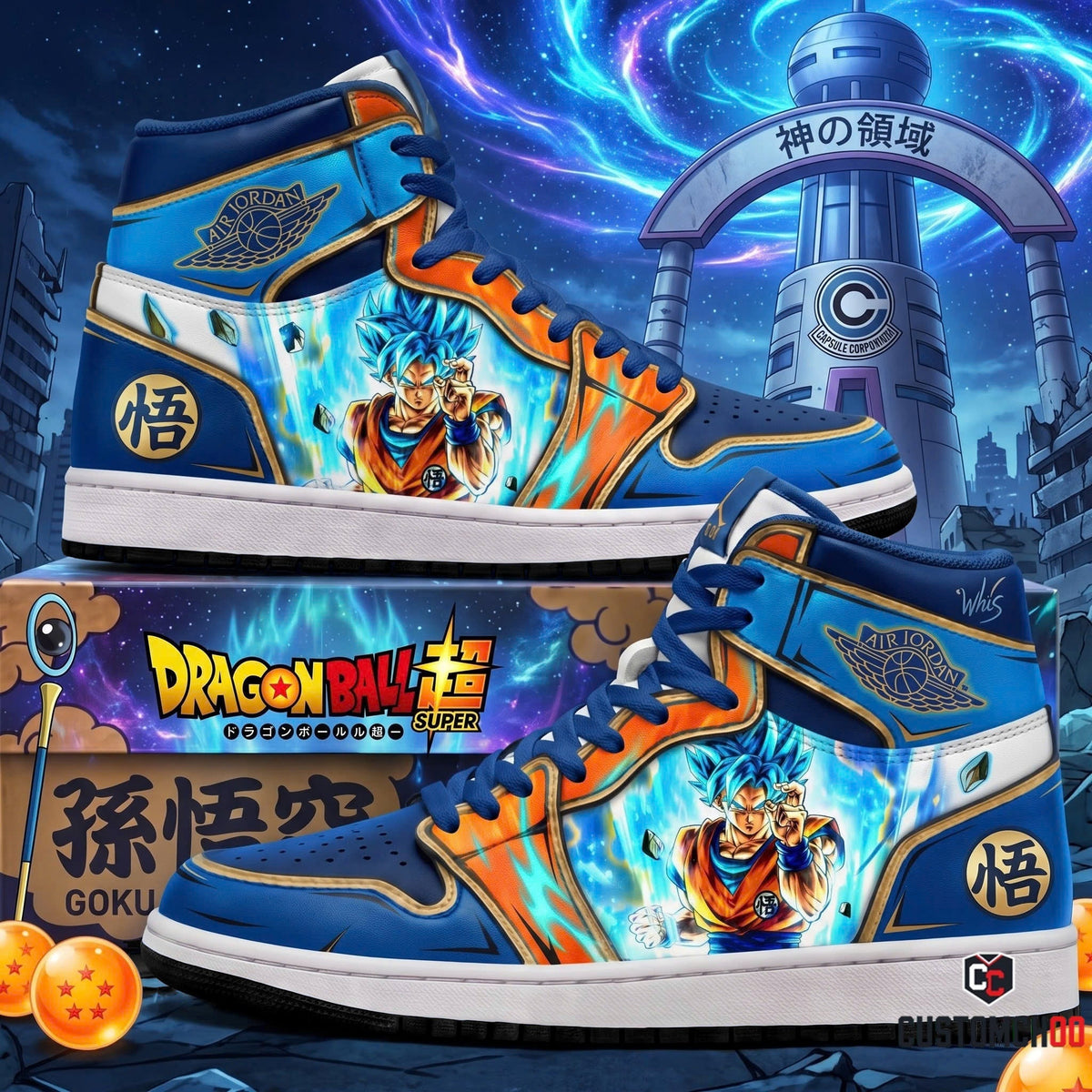 Limited Edition Son Goku Fan Shoes — Anime High Top Sneaker Gift