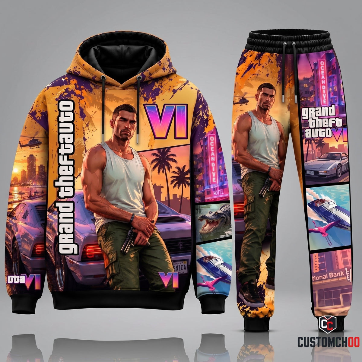 GTA VI Transformation Fan Set — GTA6 Hoodie & Sweatpants