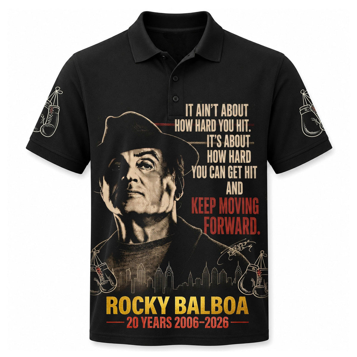 Keep Moving Forward – Vintage Fighter Graphic shirt - Custom Fan Apparel Image 9