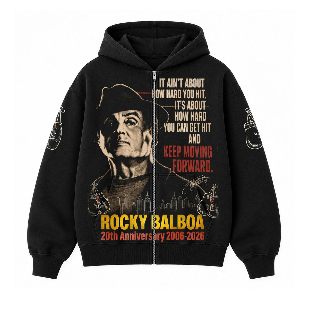 Keep Moving Forward – Vintage Fighter Graphic shirt - Custom Fan Apparel Image 5