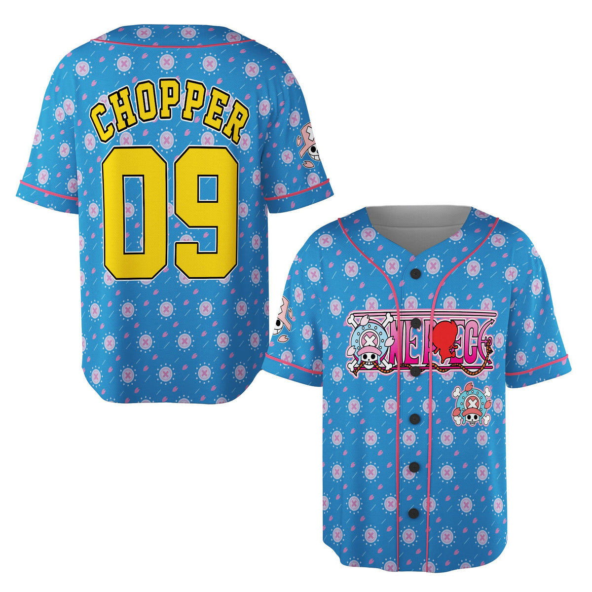 Custom One Piece Baseball Jersey Shirt, Personalized Cosplay Anime Style Team Uniform, Sports Fan Gi - Custom Fan Apparel Image 2