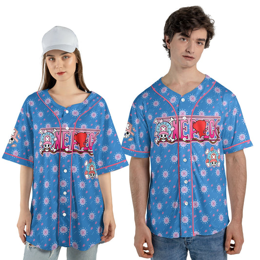 Custom One Piece Baseball Jersey Shirt, Personalized Cosplay Anime Style Team Uniform, Sports Fan Gi - Custom Fan Apparel Image 1