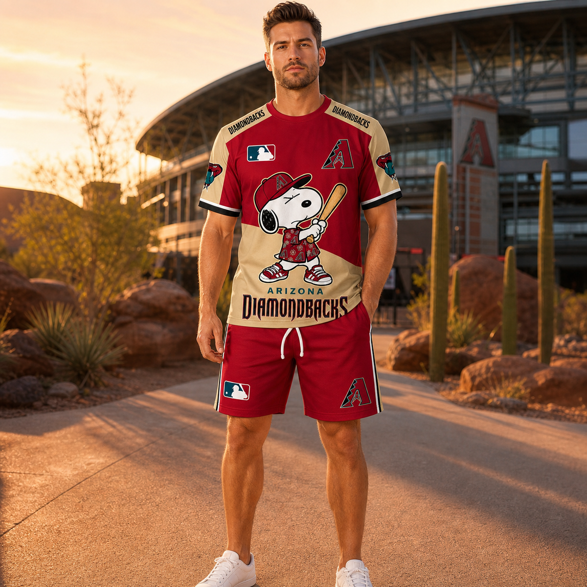 Arizona Diamondbacks MLB Fan Set T-Shirt and Shorts