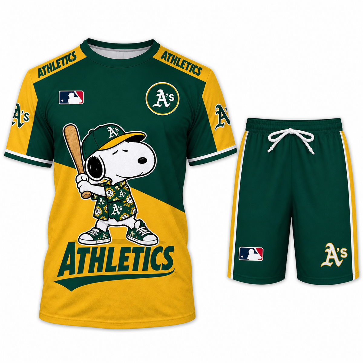 Athletics MLB Fan Set T-Shirt and Shorts