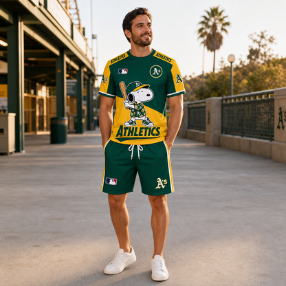 Athletics MLB Fan Set T-Shirt and Shorts