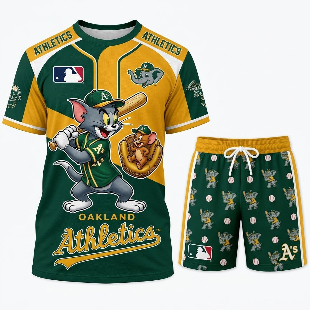 All USA Baseball Teams Inspired Fan Set — Graphic T-Shirt And Shorts Combo Outfit - Custom Fan Apparel Image 2
