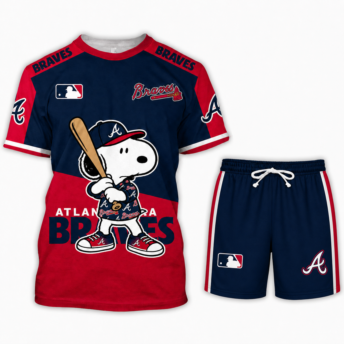 Atlanta Braves MLB Fan Set T-Shirt and Shorts