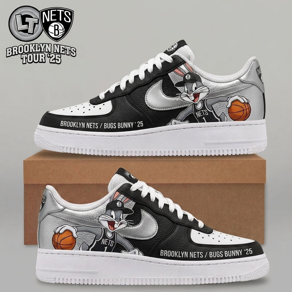 Bugs Bunny NBA Basketball Fan Low Top Sneakers | All 30 Teams Available - Custom Fan Apparel Image 2
