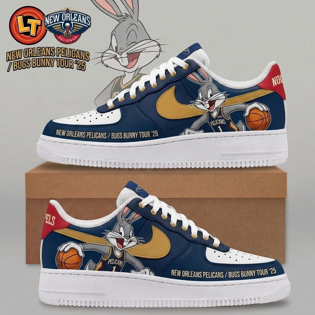 Bugs Bunny NBA Basketball Fan Low Top Sneakers | All 30 Teams Available