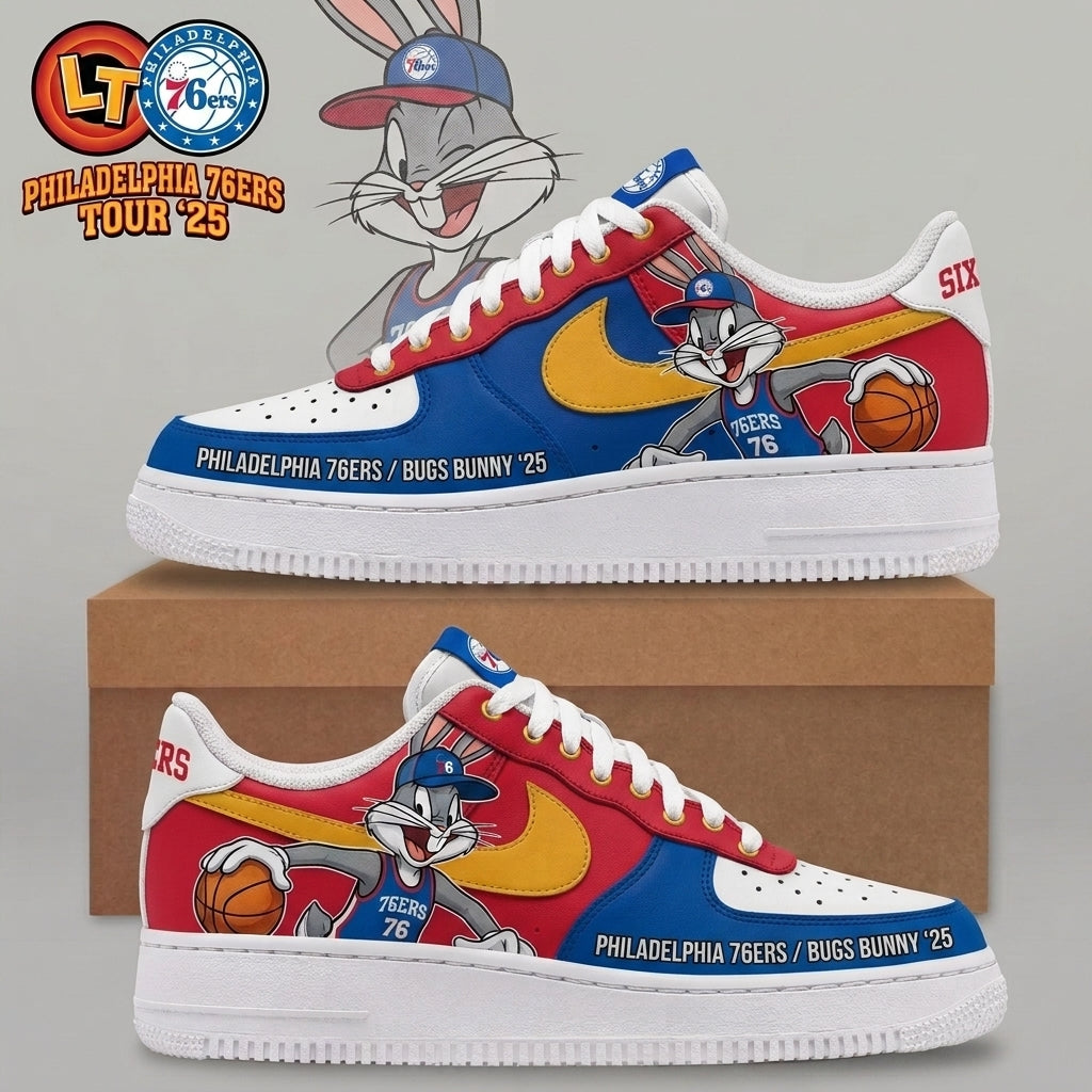 Bugs Bunny NBA Basketball Fan Low Top Sneakers | All 30 Teams Available - Custom Fan Apparel Image 3