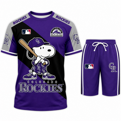 Colorado Rockies MLB Fan Set T-Shirt and Shorts