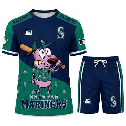 Sport Fan Set T-Shirt + Shorts — Cartoon Dog Baseball Inspired Outfit | All 30 Teams Available - Custom Fan Apparel Image 3