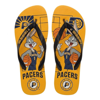 Cartoon Beagle Basketball Flip Flops — Sport Fan Sandals | 30 Teams Available - Custom Fan Apparel Image 9