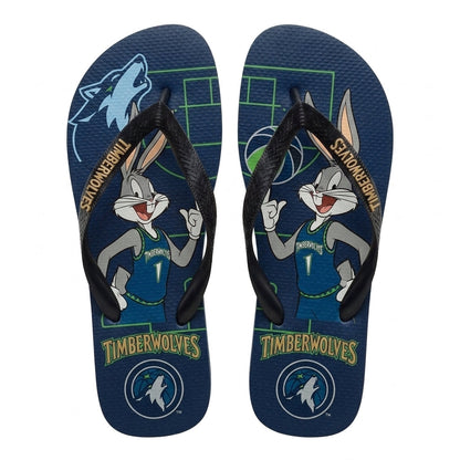 Cartoon Beagle Basketball Flip Flops — Sport Fan Sandals | 30 Teams Available - Custom Fan Apparel Image 17
