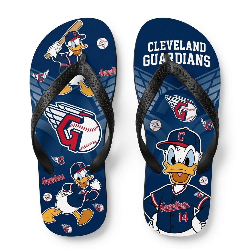 Cartoon Duck Baseball Flip Flops — Sport Fan Sandals | 30 Teams Available - Custom Fan Apparel Image 11