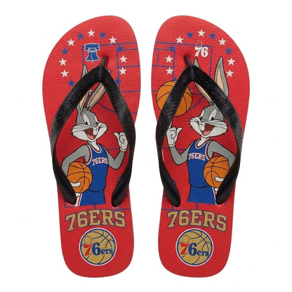 Cartoon Beagle Basketball Flip Flops — Sport Fan Sandals | 30 Teams Available - Custom Fan Apparel Image 4