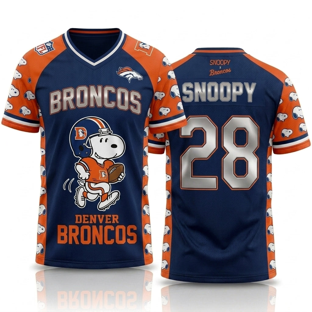 32 Teams Available | Cartoon Beagle Football Jersey — Sport Fan Shirt