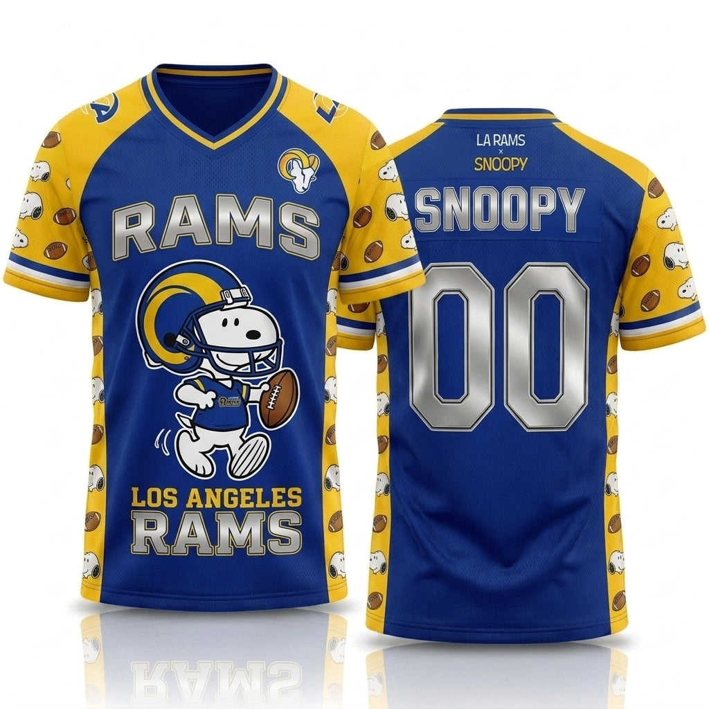 32 Teams Available | Cartoon Beagle Football Jersey — Sport Fan Shirt