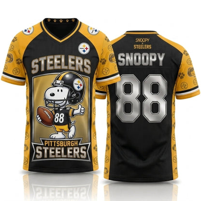 32 Teams Available | Cartoon Beagle Football Jersey — Sport Fan Shirt