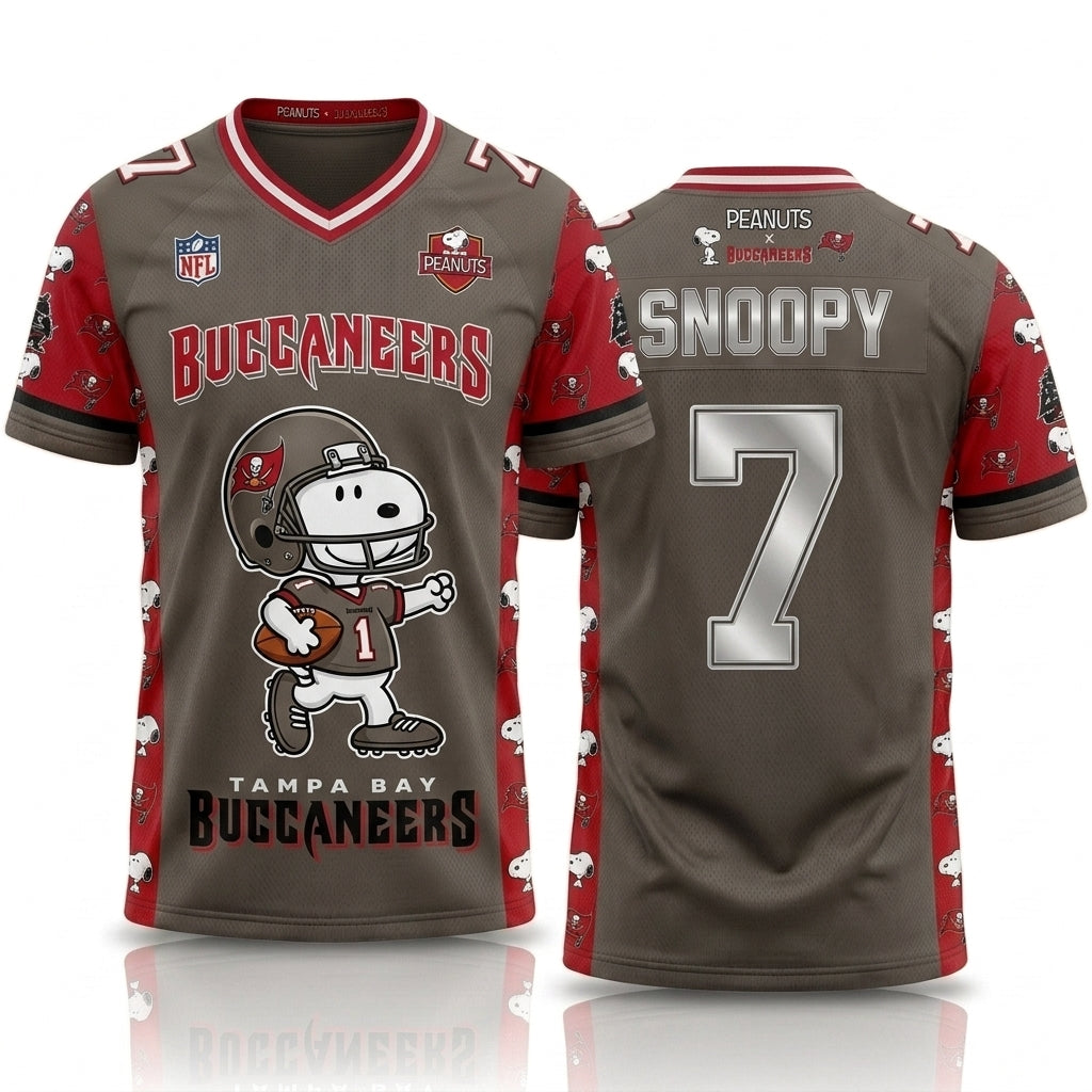 32 Teams Available | Cartoon Beagle Football Jersey — Sport Fan Shirt