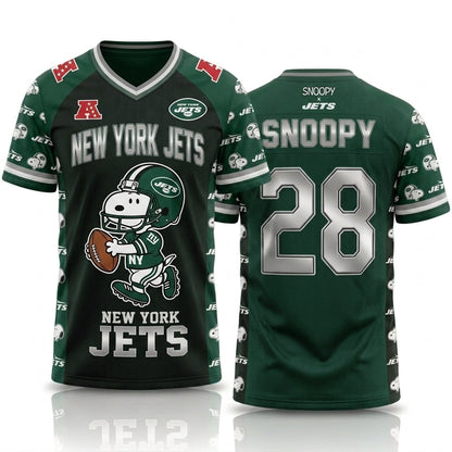 32 Teams Available | Cartoon Beagle Football Jersey — Sport Fan Shirt