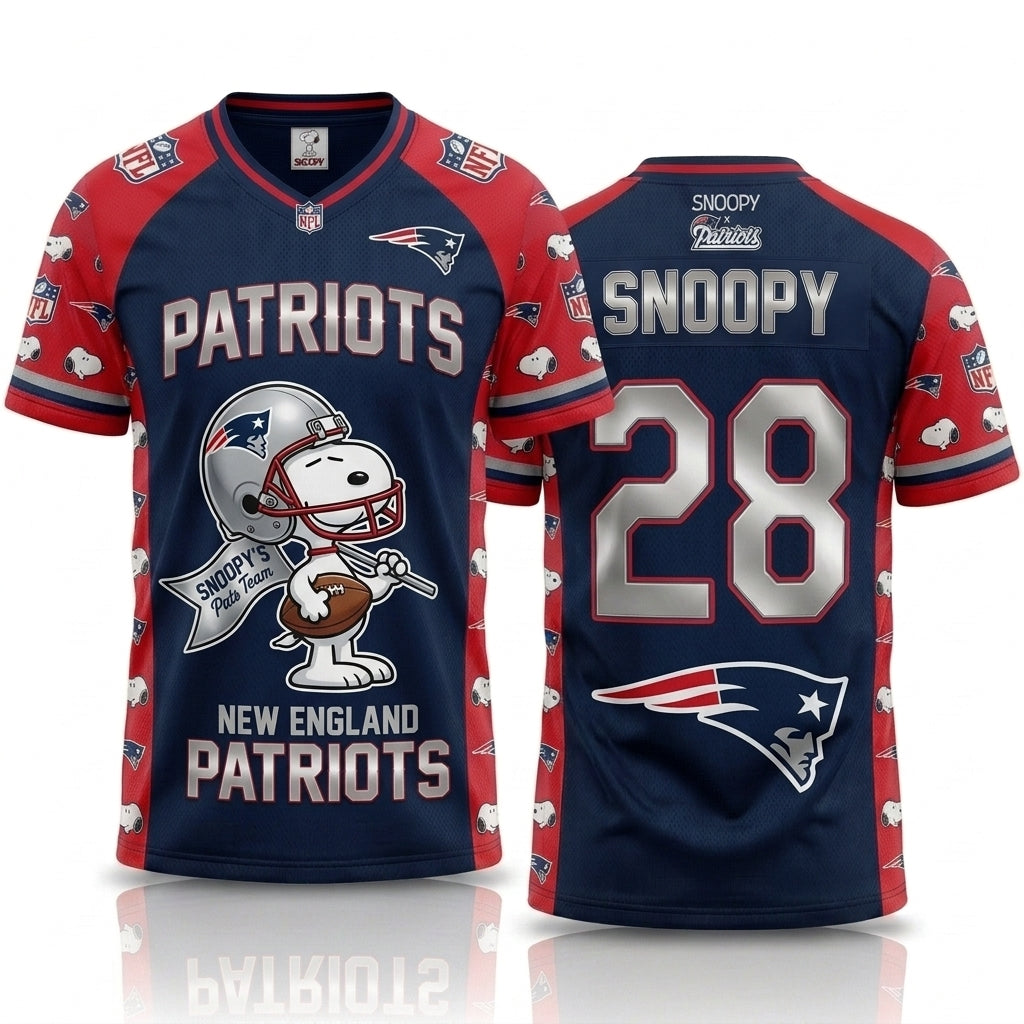 32 Teams Available | Cartoon Beagle Football Jersey — Sport Fan Shirt
