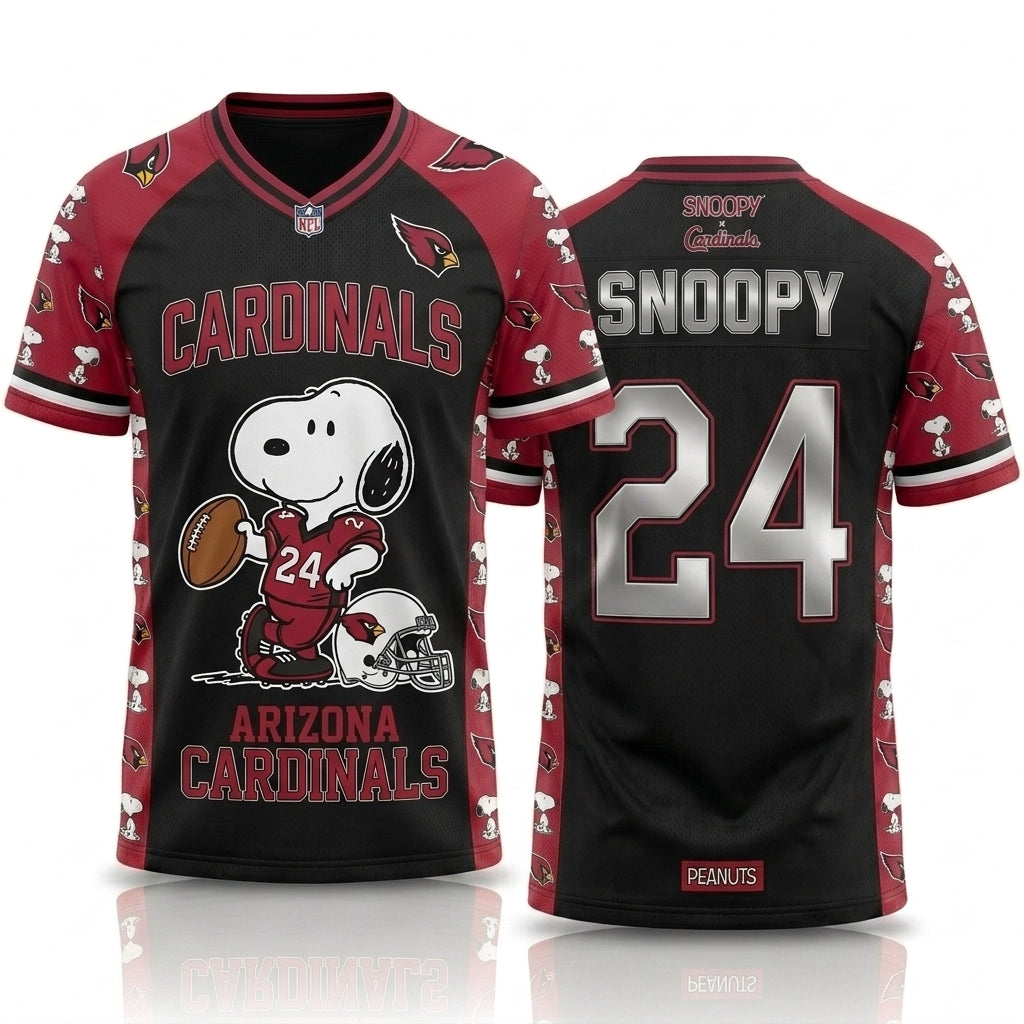 32 Teams Available | Cartoon Beagle Football Jersey — Sport Fan Shirt