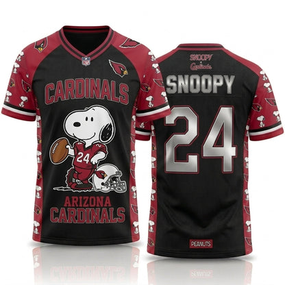 32 Teams Available | Cartoon Beagle Football Jersey — Sport Fan Shirt