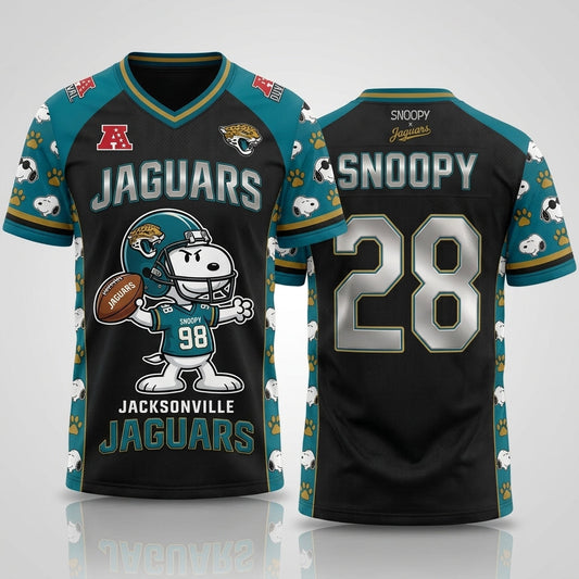 32 Teams Available | Cartoon Beagle Football Jersey — Sport Fan Shirt - Custom Fan Apparel Image 1