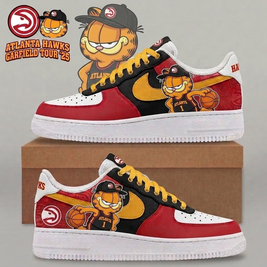 Garfield NBA Basketball Fan Low Top Sneakers | All 30 Teams Available - Custom Fan Apparel Image 9