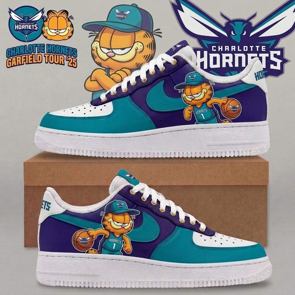 Garfield NBA Basketball Fan Low Top Sneakers | All 30 Teams Available - Custom Fan Apparel Image 10