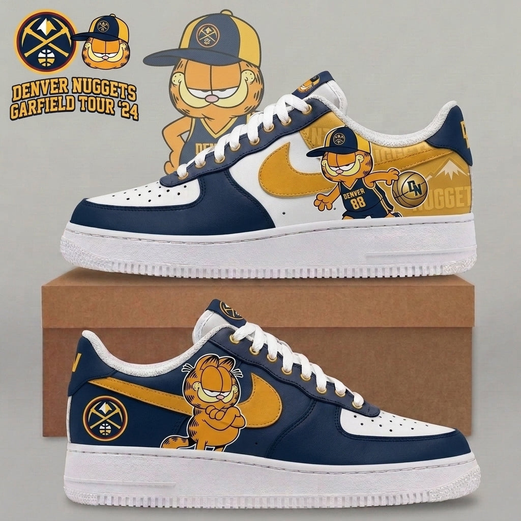 Garfield NBA Basketball Fan Low Top Sneakers | All 30 Teams Available - Custom Fan Apparel Image 14