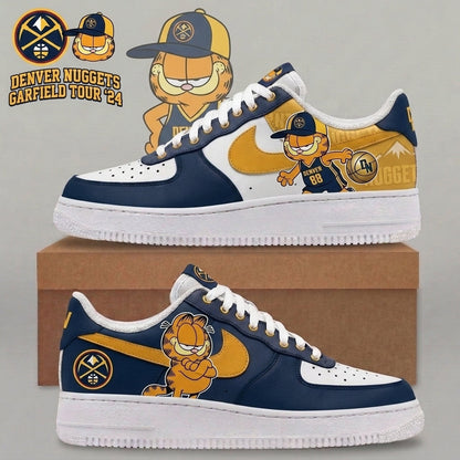Garfield NBA Basketball Fan Low Top Sneakers | All 30 Teams Available - Custom Fan Apparel Image 14