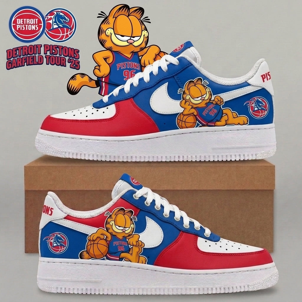 Garfield NBA Basketball Fan Low Top Sneakers | All 30 Teams Available - Custom Fan Apparel Image 6