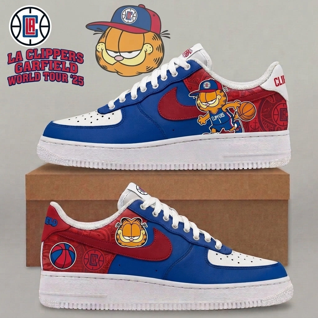 Garfield NBA Basketball Fan Low Top Sneakers | All 30 Teams Available - Custom Fan Apparel Image 20