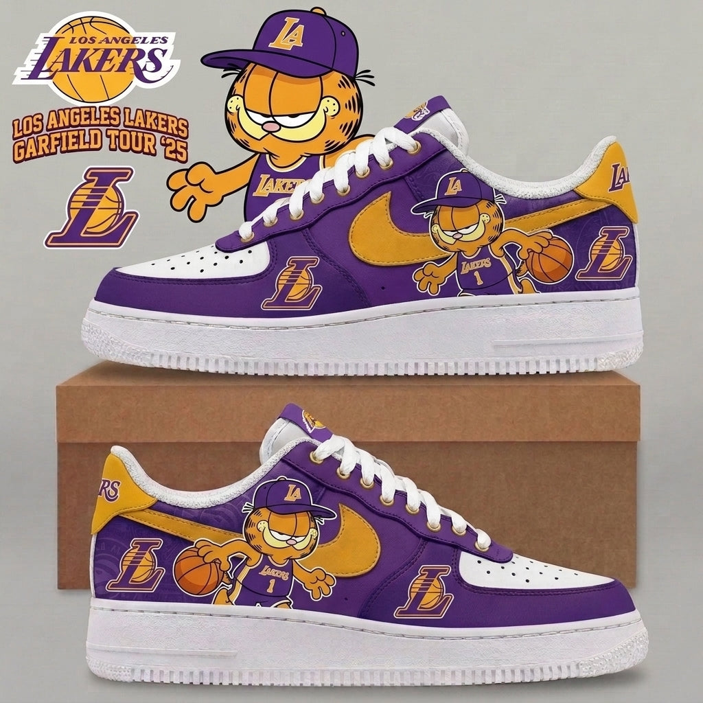 Garfield NBA Basketball Fan Low Top Sneakers | All 30 Teams Available