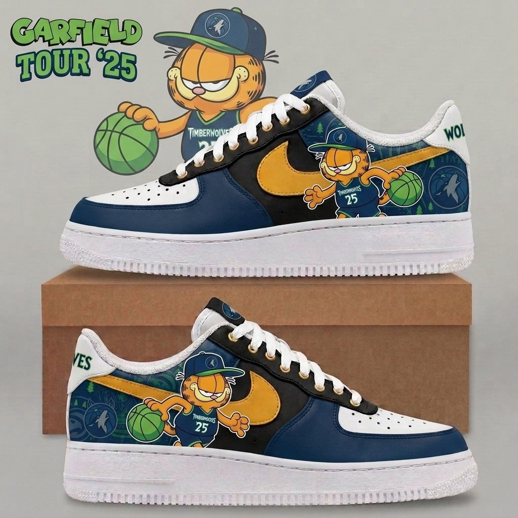 Garfield NBA Basketball Fan Low Top Sneakers | All 30 Teams Available - Custom Fan Apparel Image 15