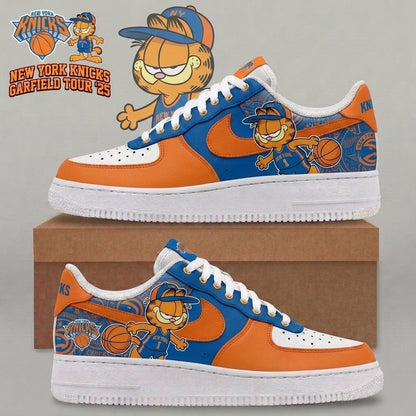 Garfield NBA Basketball Fan Low Top Sneakers | All 30 Teams Available - Custom Fan Apparel Image 1