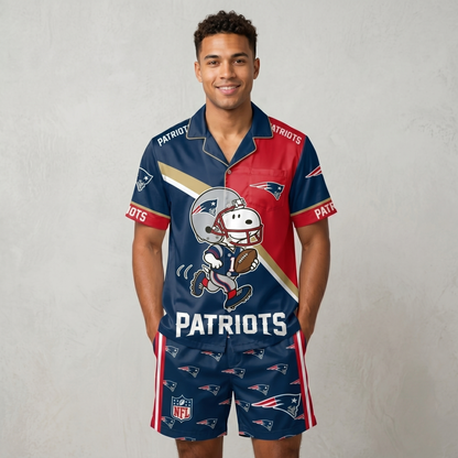SHORT-SLEEVE PAJAMAS SET FOR TOP TEAM FOOTBALL FAN - Custom Fan Apparel Image 6