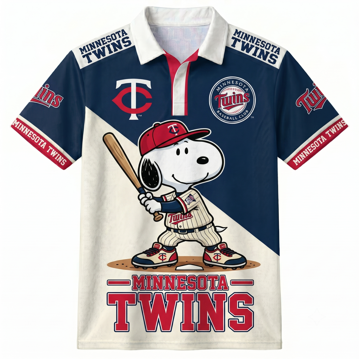 American League - AL Baseball Polo Shirt — Team Color Game Day Polo — Cartoon Dog Baseball Inspired  - Custom Fan Apparel Image 19