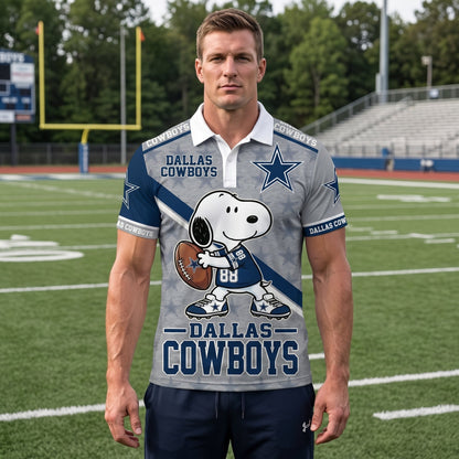 NFC Football Polo Shirt — Team Color Game Day Polo — Retro Football Fan Shirt — Sunday Game Apparel  - Custom Fan Apparel Image 2