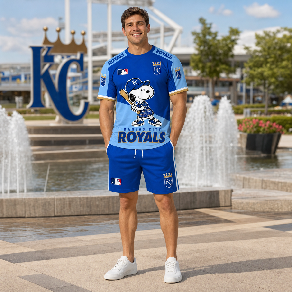 Kansas City Royals MLB Fan Set T-Shirt and Shorts