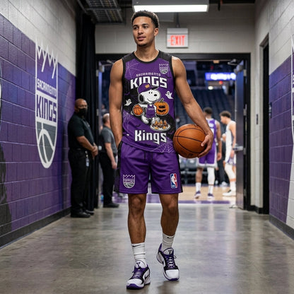 Limited Halloween Basketball Set — Cartoon Beagle Jersey + Shorts | 30 Teams