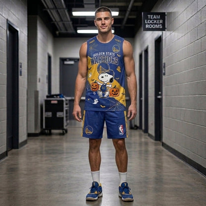 Limited Halloween Basketball Set — Cartoon Beagle Jersey + Shorts | 30 Teams