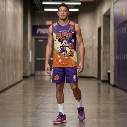 Limited Halloween Fan Set — Cartoon Mouse Basketball Jersey + Shorts | 30 Teams - Custom Fan Apparel Image 2