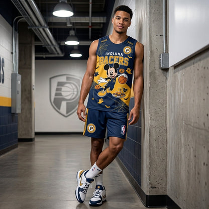 Limited Halloween Fan Set — Cartoon Mouse Basketball Jersey + Shorts | 30 Teams