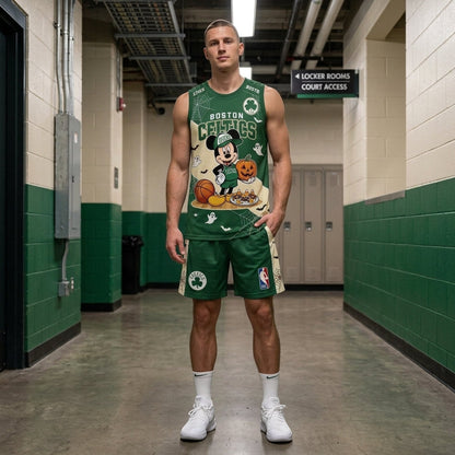 Limited Halloween Fan Set — Cartoon Mouse Basketball Jersey + Shorts | 30 Teams