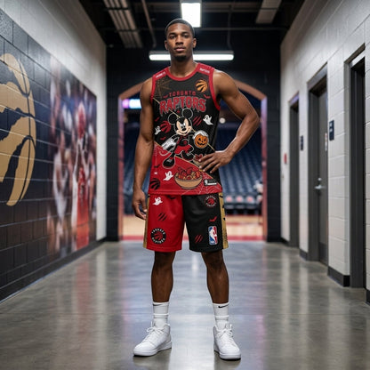 Limited Halloween Fan Set — Cartoon Mouse Basketball Jersey + Shorts | 30 Teams