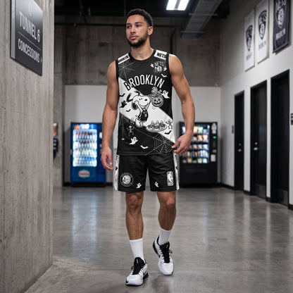 Limited Halloween Basketball Set — Cartoon Beagle Jersey + Shorts | 30 Teams