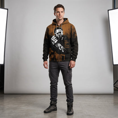Halloween Horror Graphic Shirt — Vintage Slasher Inspired T-Shirt — Sweatshirt — Hoodie & Zip Hoodie - Custom Fan Apparel Image 4